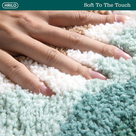 HRILO easy-clean rug cleans fast and dries quickly for busy homes