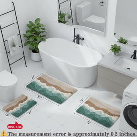 HRILO non-slip bathroom mat ensures stable footing on wet floors