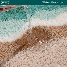 HRILO soft shaggy floor mat feels plush underfoot in any room