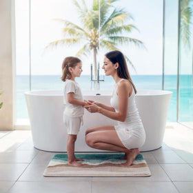 HRILO versatile rug suited for bathroom, kitchen, bedroom, and entryways