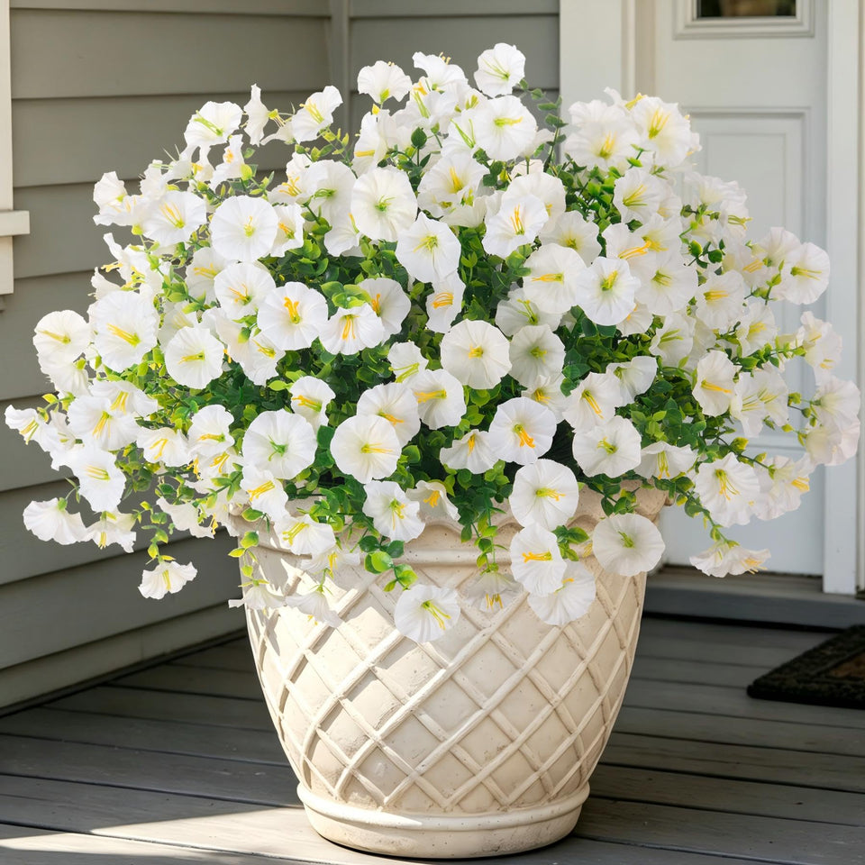 Hrobek outdoor artificial flowers in 12 bundles for versatile decor