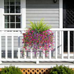 Hrobek maintenance-free hanging plants stay vibrant year-round for busy homes.