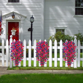 Hrobek UV-resistant silk flowers close-up highlight durable outdoor performance