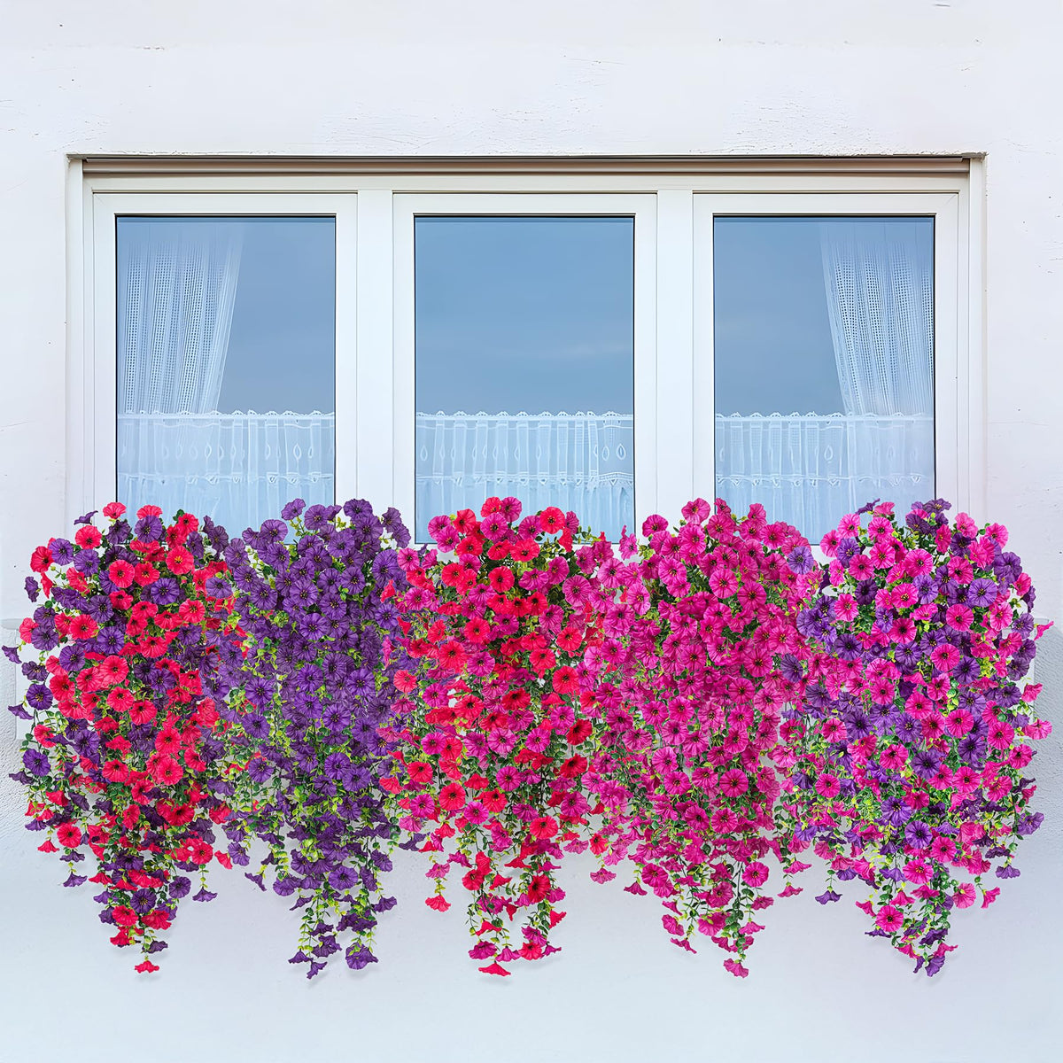 Hrobek artificial hanging flowers outdoor-use on patio for year-round color