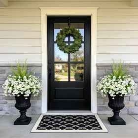 Hrobek backyard décor with silk blossoms, versatile for porches and fences.
