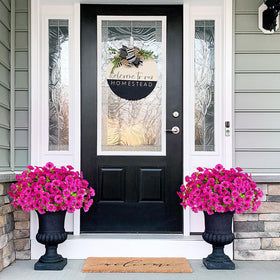 Hrobek centerpiece arrangement creates table focal points without watering.