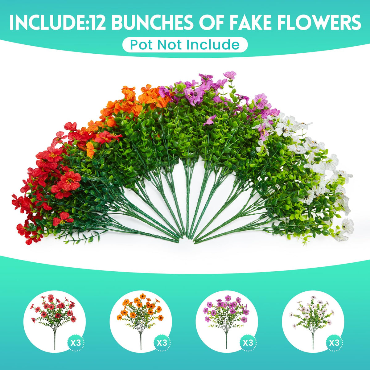 Hrobek UV-resistant silk flowers endure sun and rain without fading.