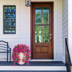 Hrobek elegant greenery for porch creates instant natural ambiance