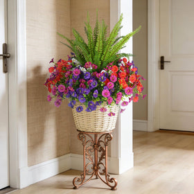 Hrobek green leaves detail enhances lifelike floral arrangements.