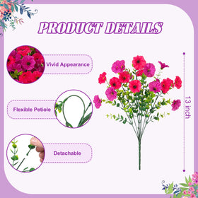 Hrobek hot pink and purple morning glory with eucalyptus adds vibrant curb appeal