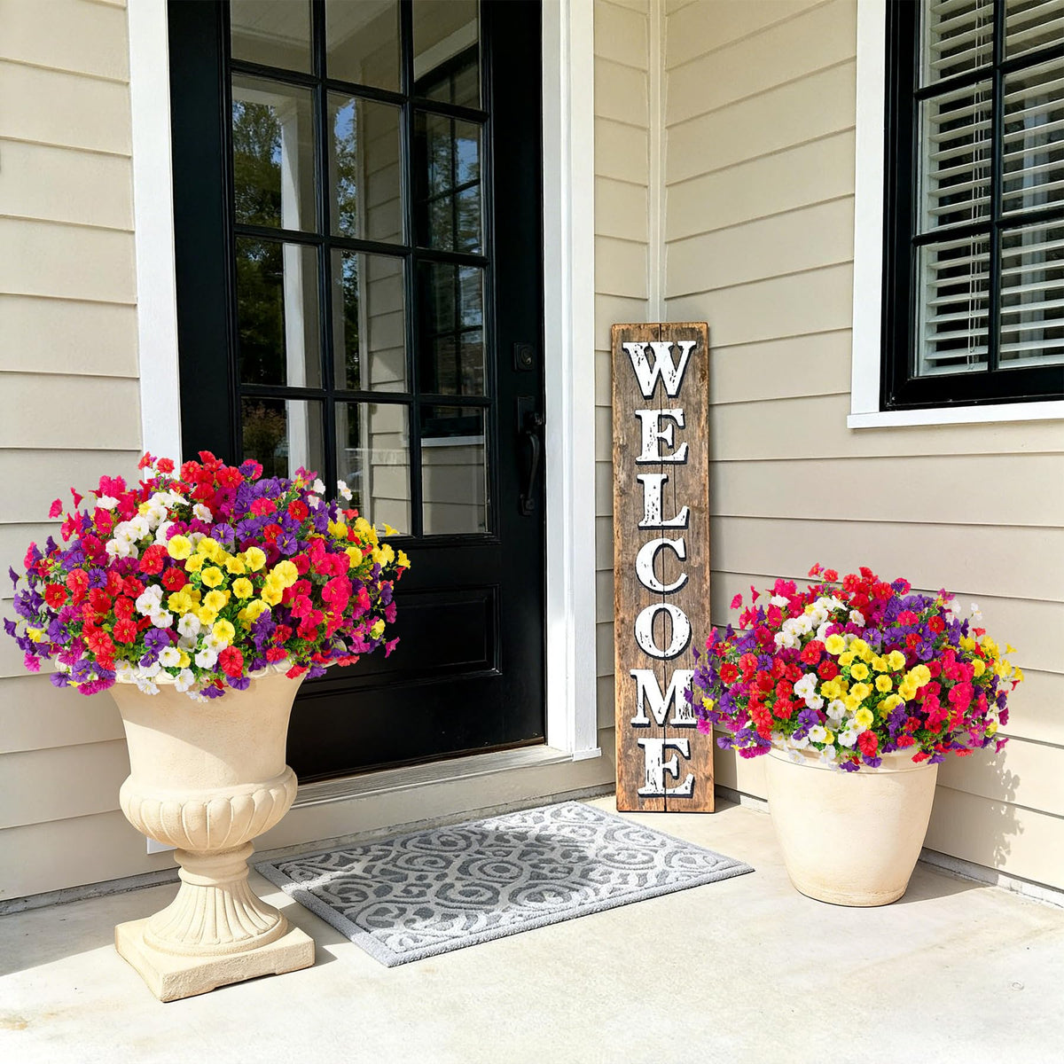 Hrobek versatile artificial flowers for indoor or outdoor use, easy maintenance.