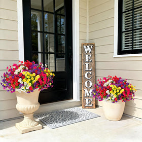 Hrobek versatile artificial flowers for indoor or outdoor use, easy maintenance.