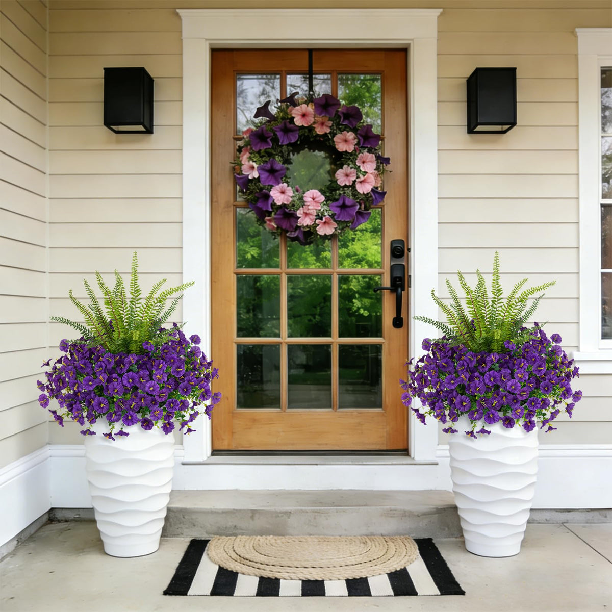 Hrobek fade-resistant outdoor silk blooms for sun and rain