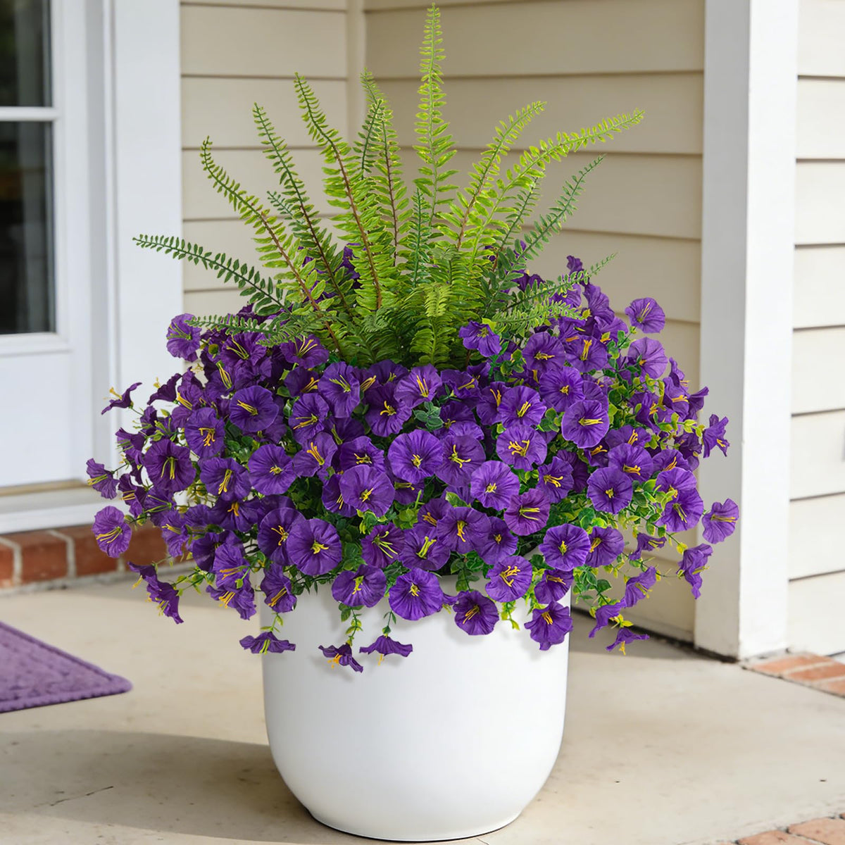 Hrobek fern bunch 22.8-inch detail for durable outdoor greenery