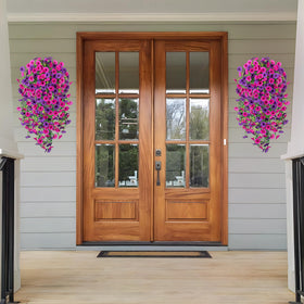 Hrobek versatile outdoor faux flowers arranged for porch or balcony display