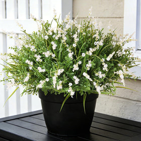 Hrobek outdoor faux monkey grass bouquet for sunlit patios with maintenance-free greenery.