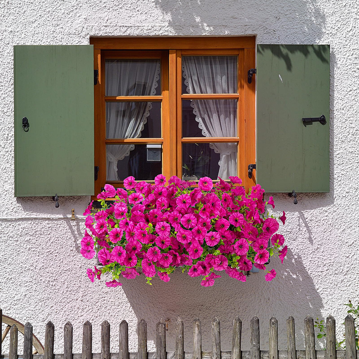 Hrobek potted or hanging decor adds charm to porches and balconies.
