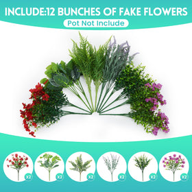 Hrobek silk flower patio ornament shown for elegant porch styling