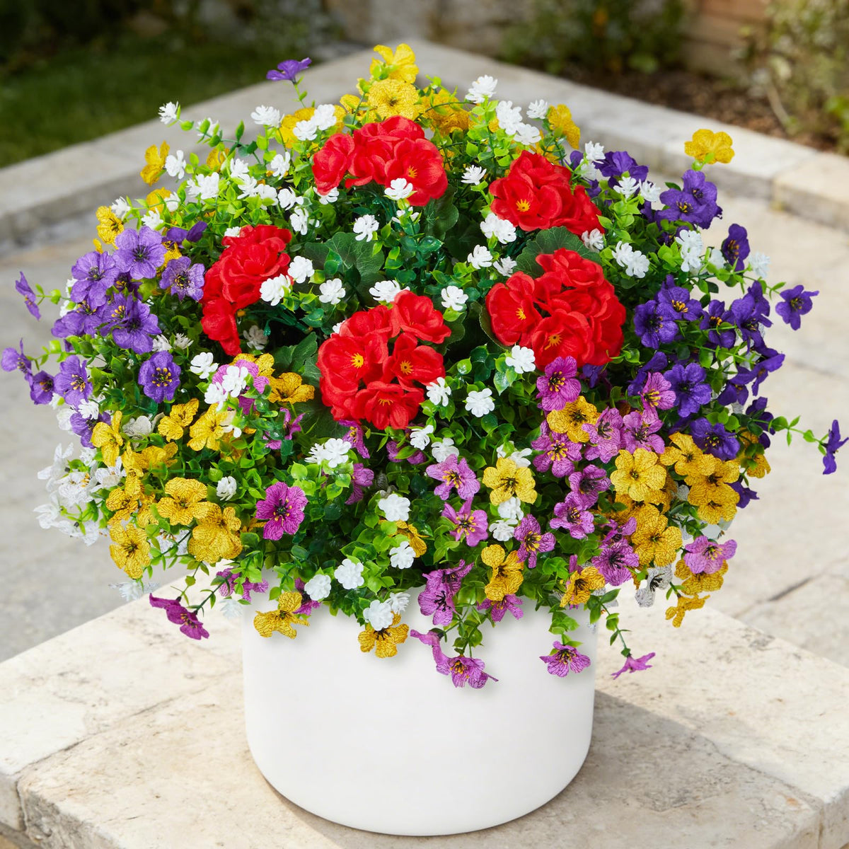 Hrobek silk flowers outdoor realistic UV-resistant blooms for long-lasting color.