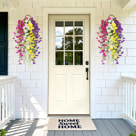 Hrobek durable eucalyptus leaves complement silk petals for lifelike texture