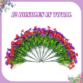 Hrobek weather-resistant faux flowers endure wind and rain without fading