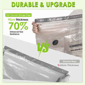 HRSDEIE 1500mAh rechargeable pump powers quick bag compression.