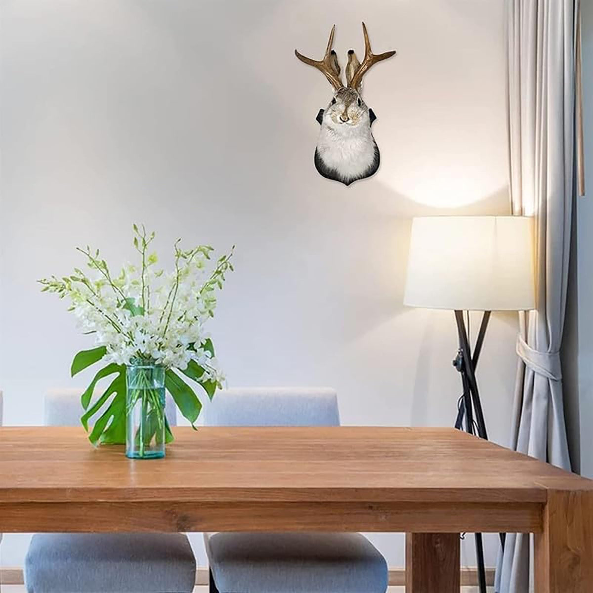 HSOSK 3D jackalope sculpture for conversation-worthy decor