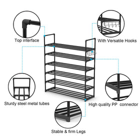 Hsscblet black metal finish on a modern hallway organizer