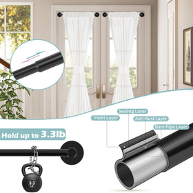 HTZON magnetic curtain rod ends show strong adsorption on steel surfaces.