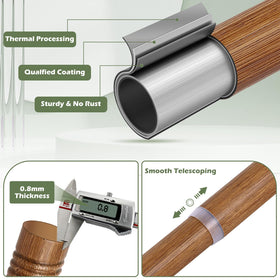 HTZON easy-install curtain rod kit speeds up setup with clear instructions.