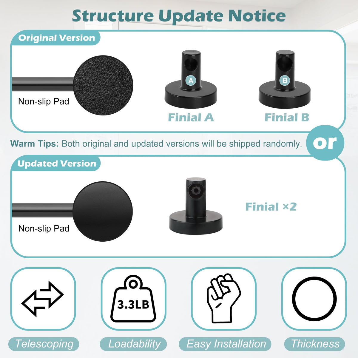 HTZON right-angle splice design keeps finials secure and tidy.