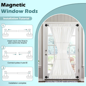 HTZON magnetic towel bar in kitchen setup.