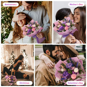 Allergy-friendly preserved blooms with no pollen.