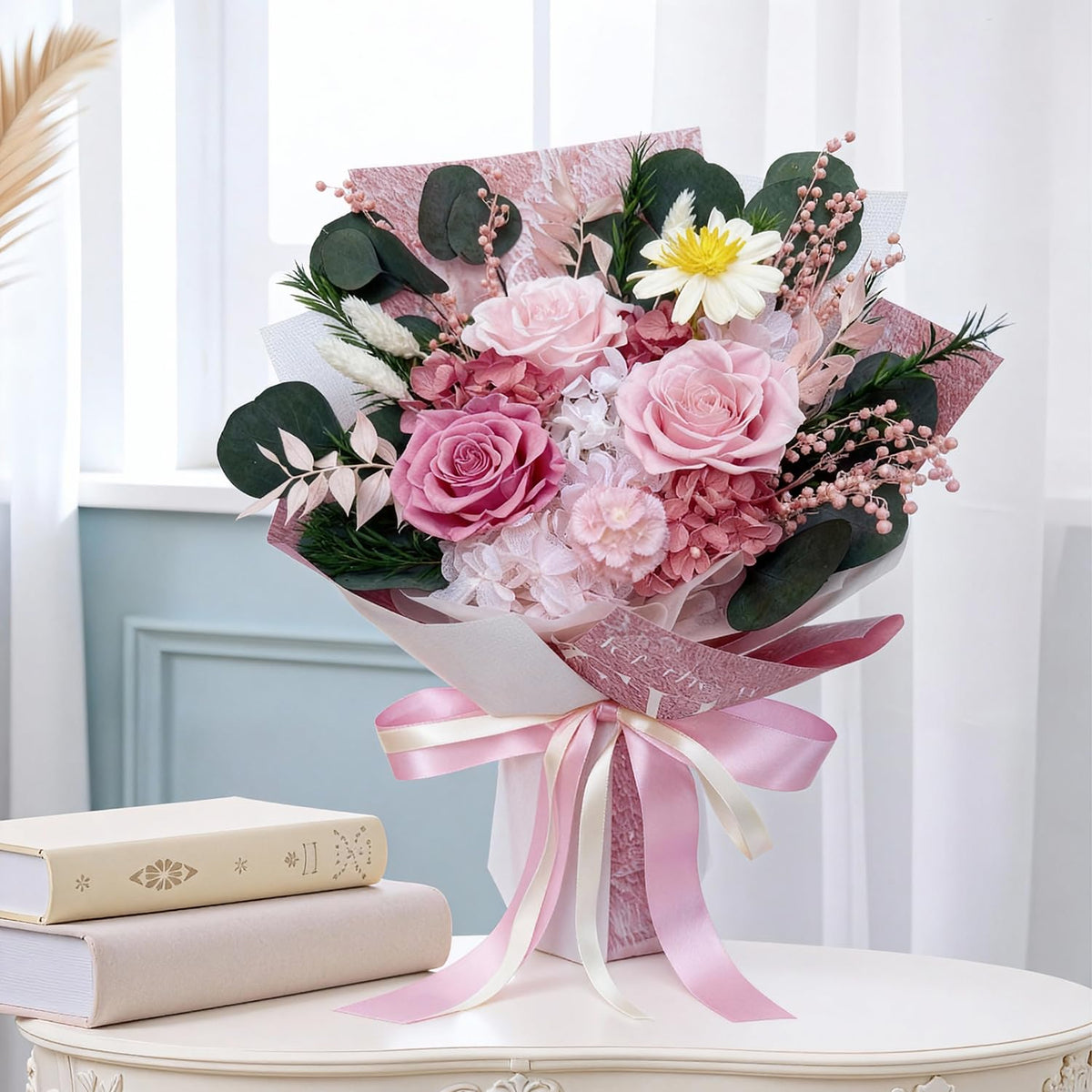 HUACHIPLUS craftsmanship preserved flowers with handcrafted detail