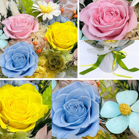 HUACHIPLUS Forever Flower set brings year-round charm without daily watering.