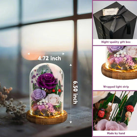 HUACHIPLUS handcrafted rose preserved at peak for lifelike beauty