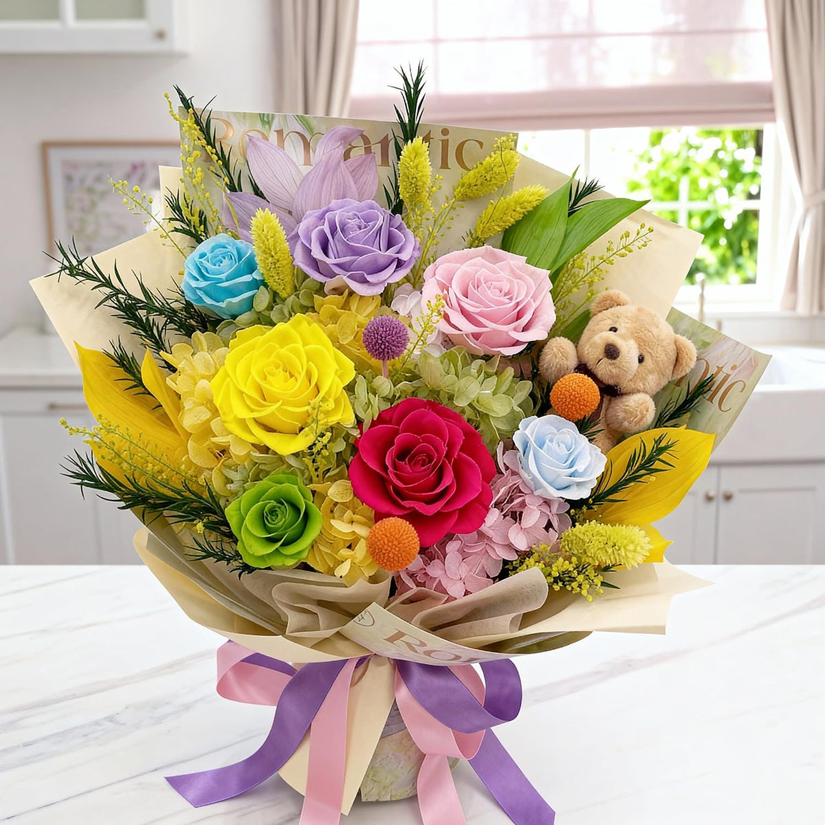 HUACHIPLUS long-lasting-preservation method, real-rose beauty preserved for lasting display