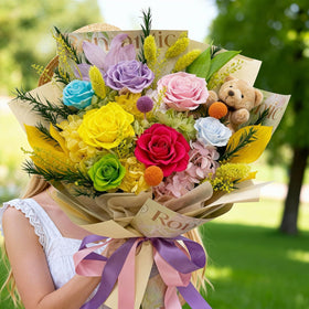 HUACHIPLUS moms-day-occasion bouquet, ideal gift for Mother's Day celebrations