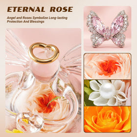 HUACHIPLUS rhinestone butterfly and pearl details add subtle sparkle.