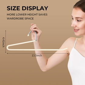 HUADYMEET pant hanger with non-slip rubber coating protecting fabric