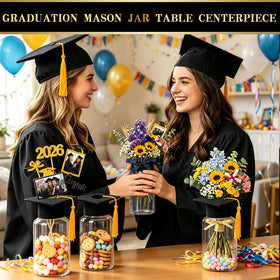 Huaerle versatile centerpiece set for festive graduation table displays.