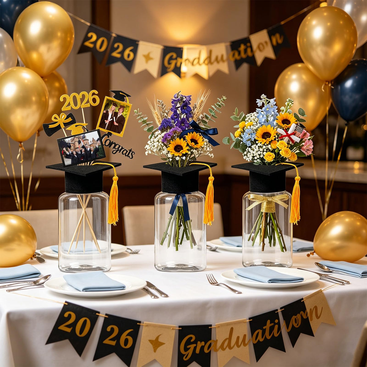 Huaerle ideal for high school, college, and kindergarten celebrations.