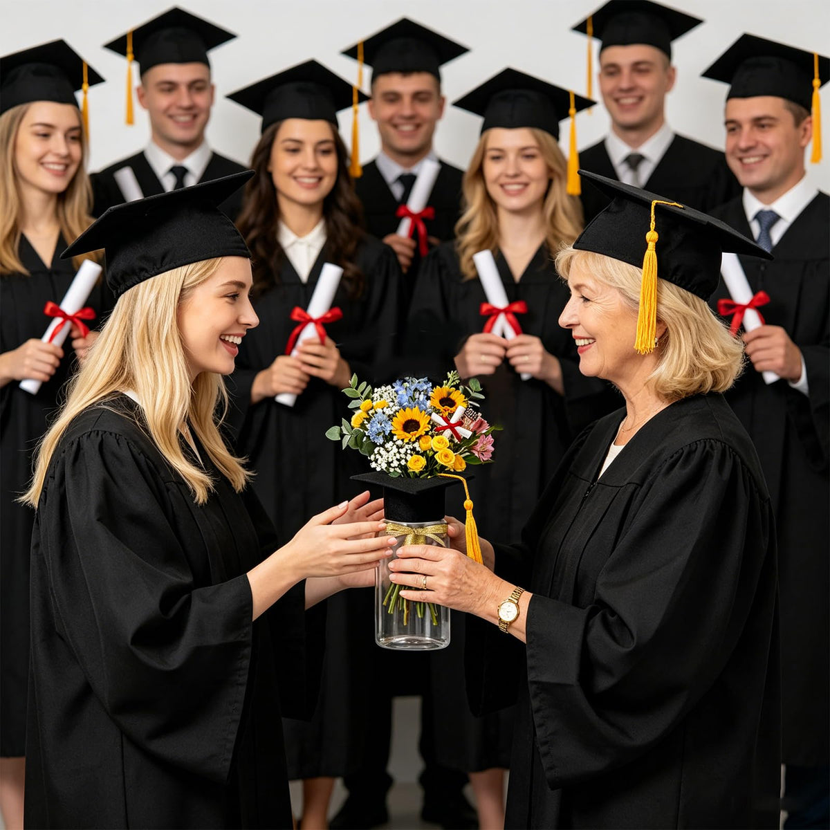 Huaerle easy assembly—cap, tassel, and decorations set in minutes.