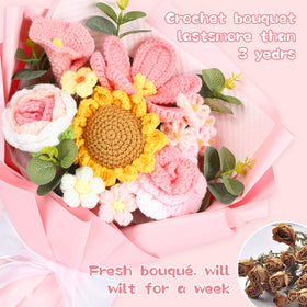 HUAHUA Crocheted Bouquet gift-card included for personalized messages