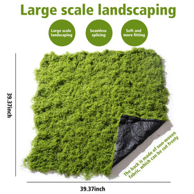 Light green version of Huamanyuancraft moss mat for spring displays