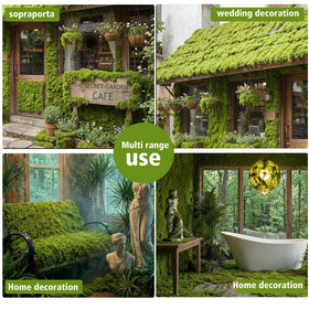 Huamanyuancraft moss mat table decor for quick craft styling in green