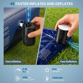 HUANTER ultra-mini air pump compact size ideal for travel