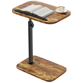 HUANUO adjustable TV tray complements living room layouts with compact footprint.