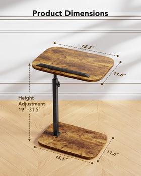 HUANUO laptop-reading desk offers flexible use as dining, reading, or light work surface.