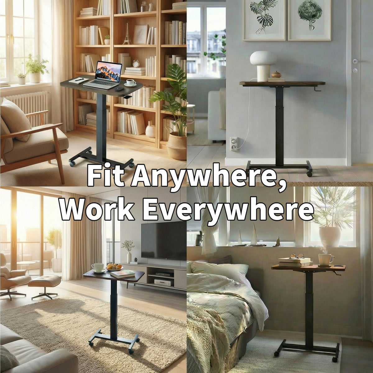 HUANUO sturdy metal H-base provides reliable support.